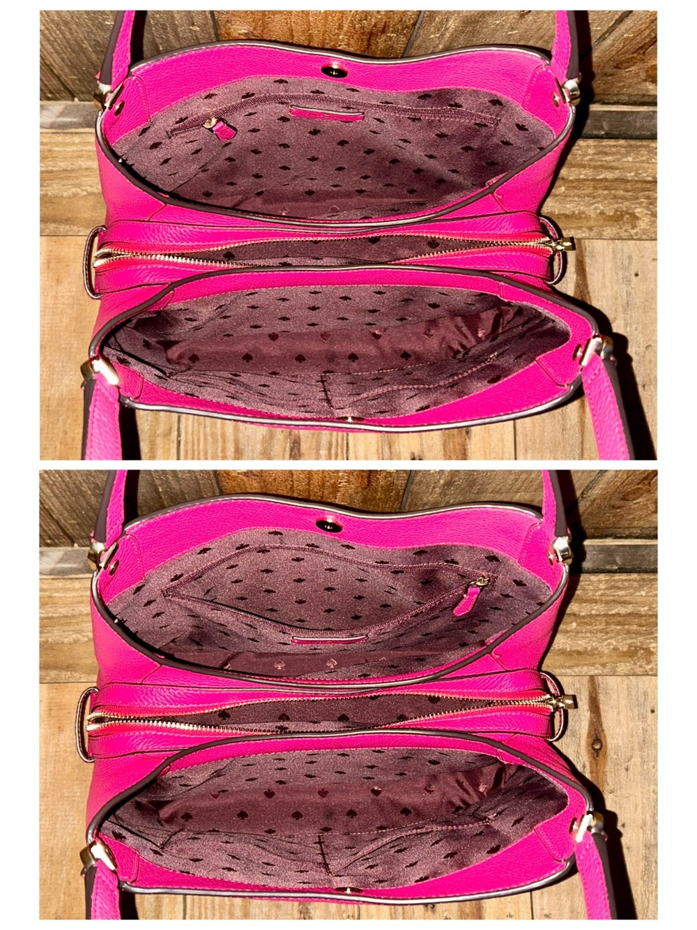 Kate Spade. 5 Piece: Leila Bag & Free Wristlet, Glasses & Case, Scarf & Dust Bag - Picture 9 of 16